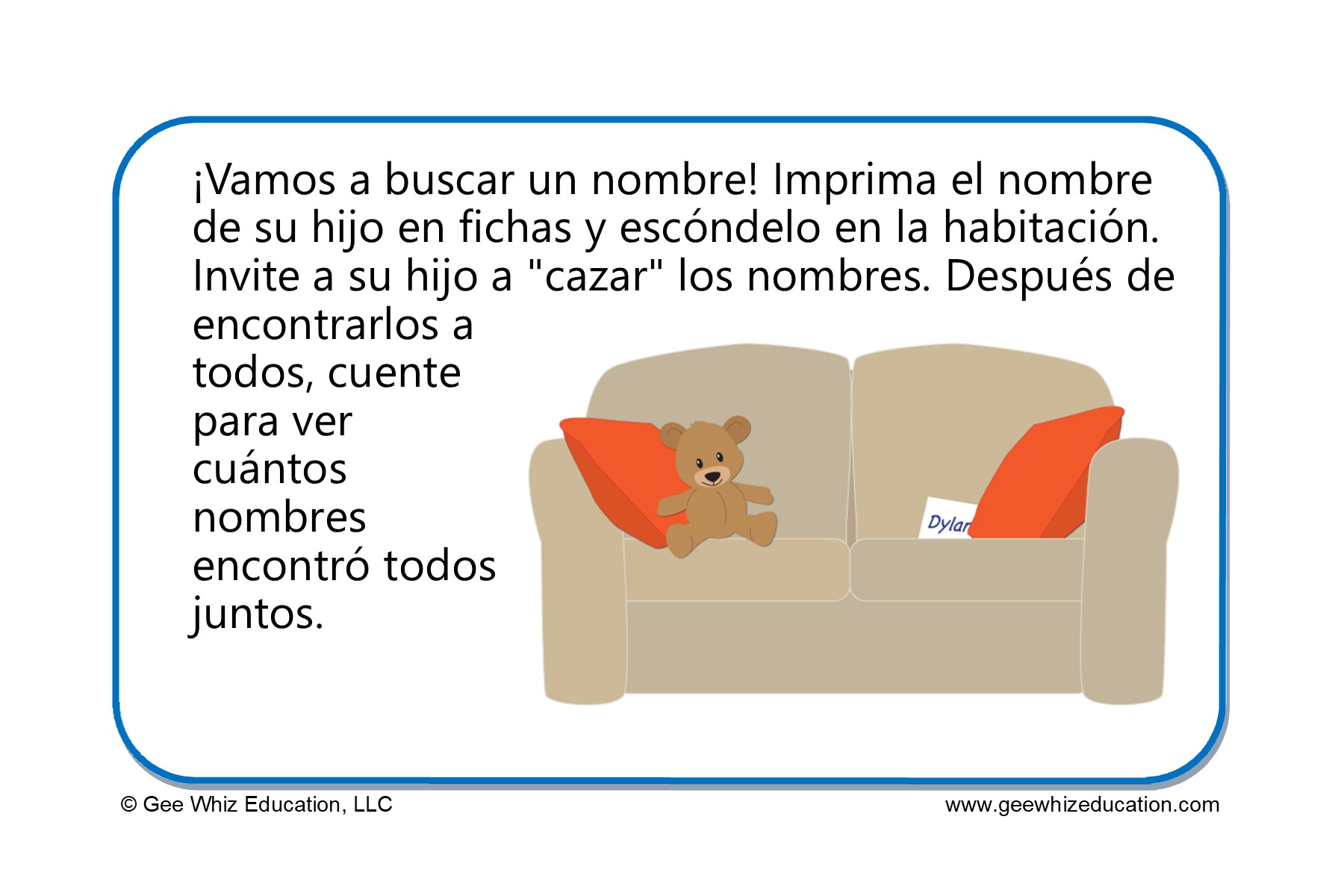 Learning About Me Spanish GeeWhiz Education